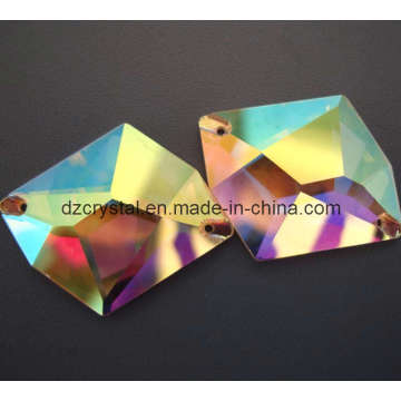 Fábrica de proveedor de prendas de vestir Ab abalorios de cristal plano de accesorios de vestir de vidrio suelto (DZ-3070)